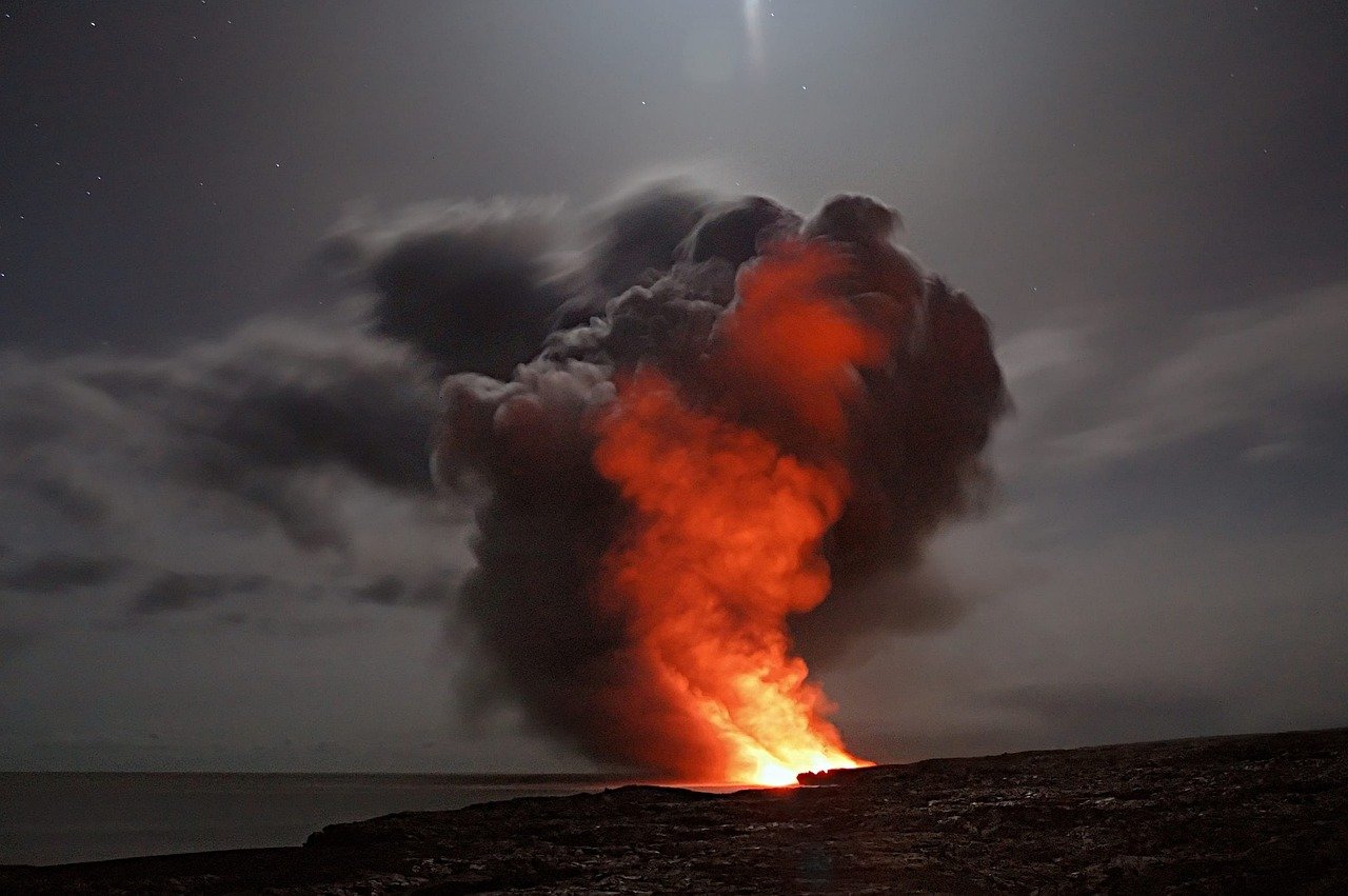 Lava Flows Down Mayon