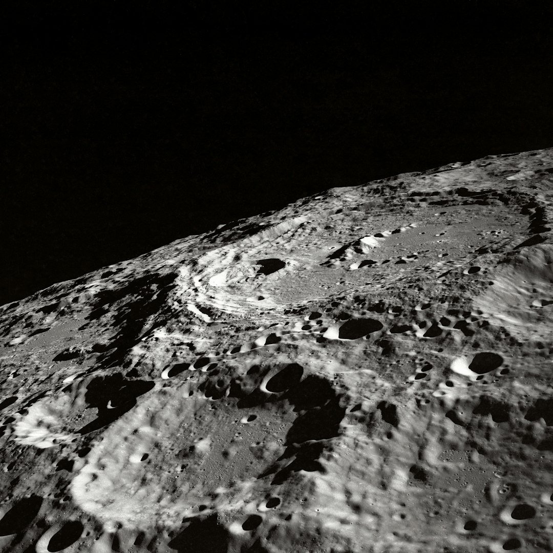 In a rare event, the moon got a massive new crater